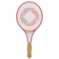 Racket Stock Shape Fan w/ Wooden Stick